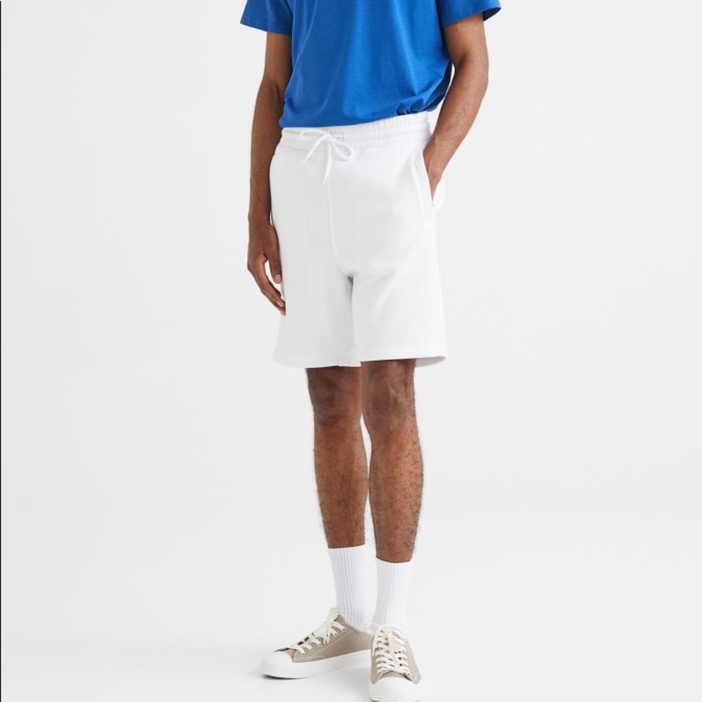 White H&M shorts
